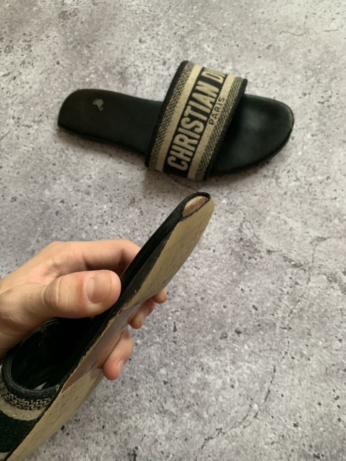 Dior 🔥CHRISTIAN DIOR DWAY SLIDE SANDALS Size US 10 / IT 40 - 12 Thumbnail