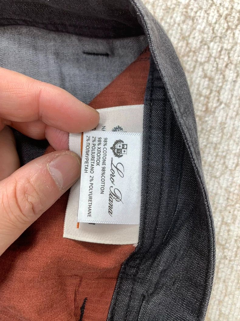 Loro Piana LORO PIANA sizeM Light grey denim men's trousers Size US 28 / EU 44 - 5 Thumbnail
