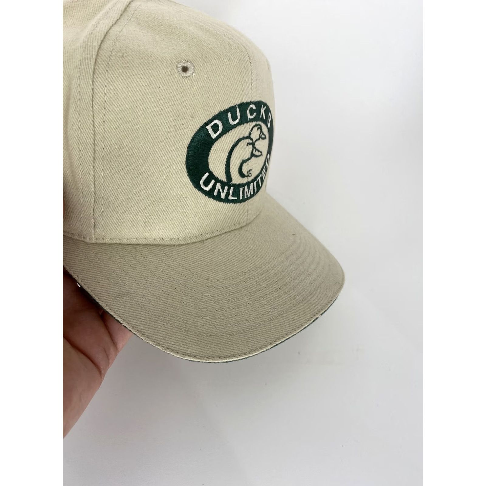 Vintage VINTAGE Ducks Unlimited Khaki SnapBack Hat Adjustable Men Khaki Green Trim 90s Outdoor Canvas Cotton Hat Size ONE SIZE - 5 Thumbnail