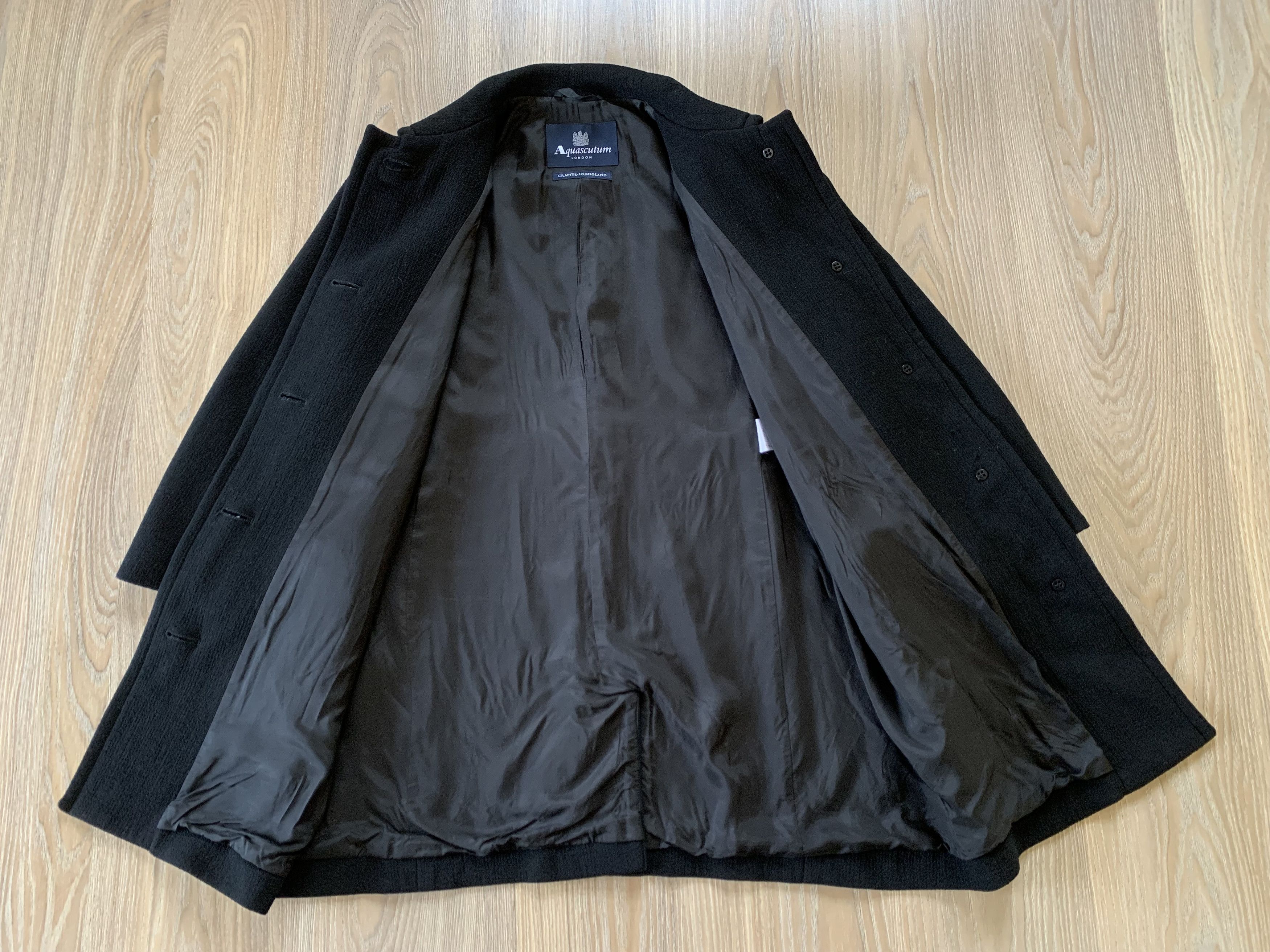 Aquascutum × Vintage Aquascutum London Women's Vintage Wool Coat Size M / US 6-8 / IT 42-44 - 4 Thumbnail