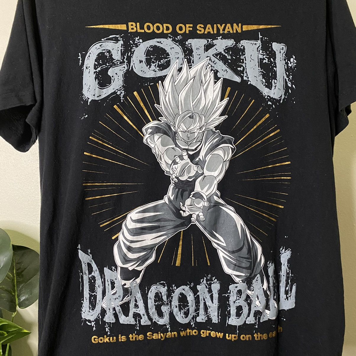 Anime × Japanese Brand × Vintage Vintage Anime Dragon Ball Goku Blood Of Saiyan T Shirt Size US M / EU 48-50 / 2 - 2 Thumbnail