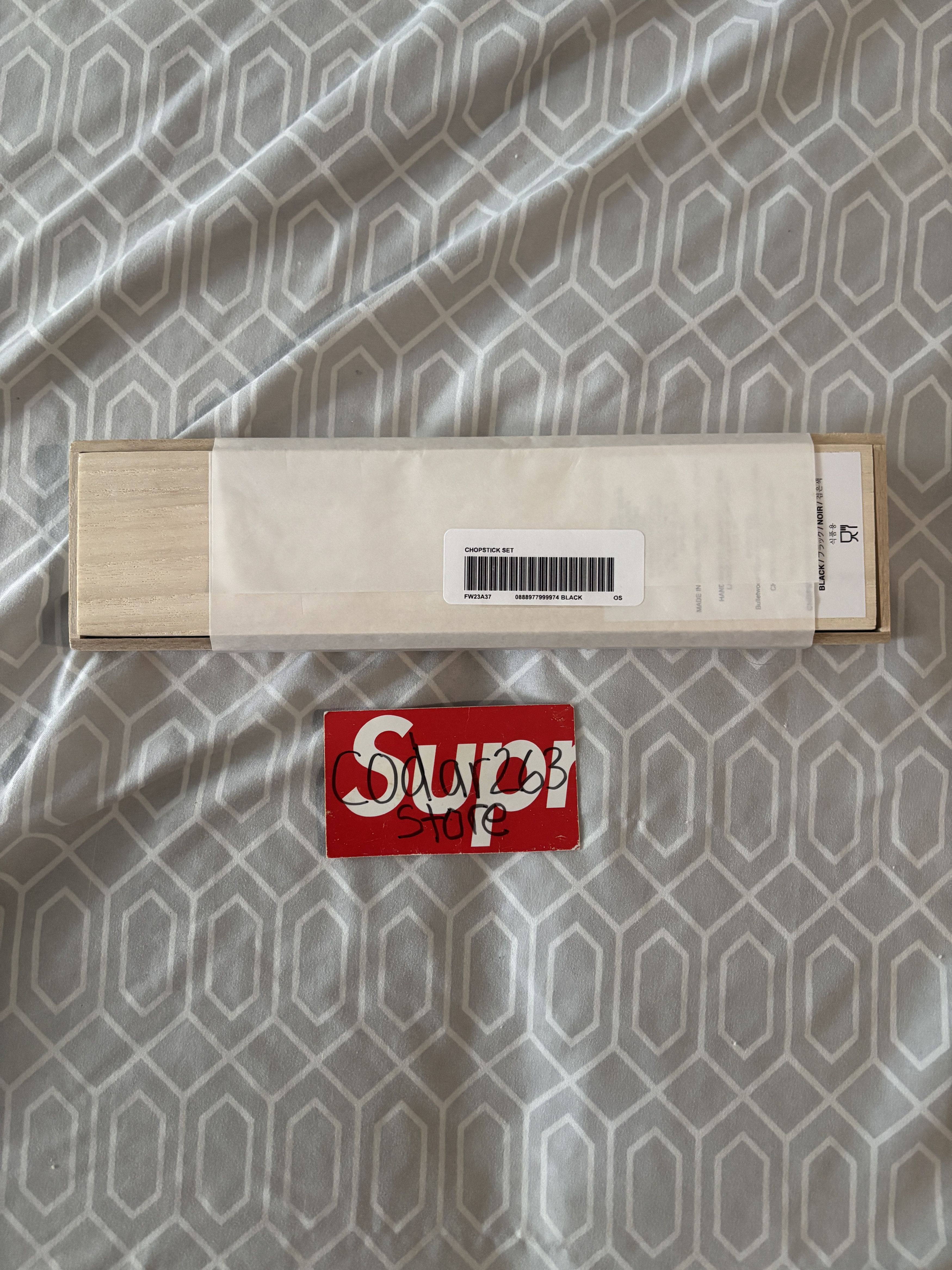 Supreme Supreme FW23 Chopsticks Set Black Brand new Chop Sticks Size ONE SIZE - 2 Thumbnail