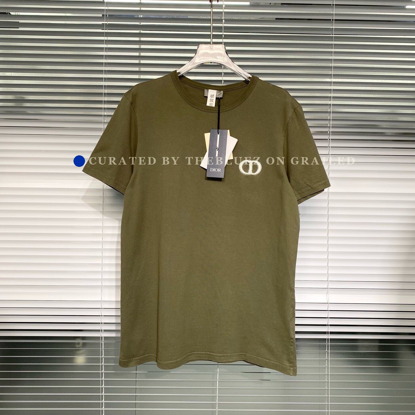Dior × Kris Van Assche Dior Homme Let's Rock S/S 09 green T-shirt