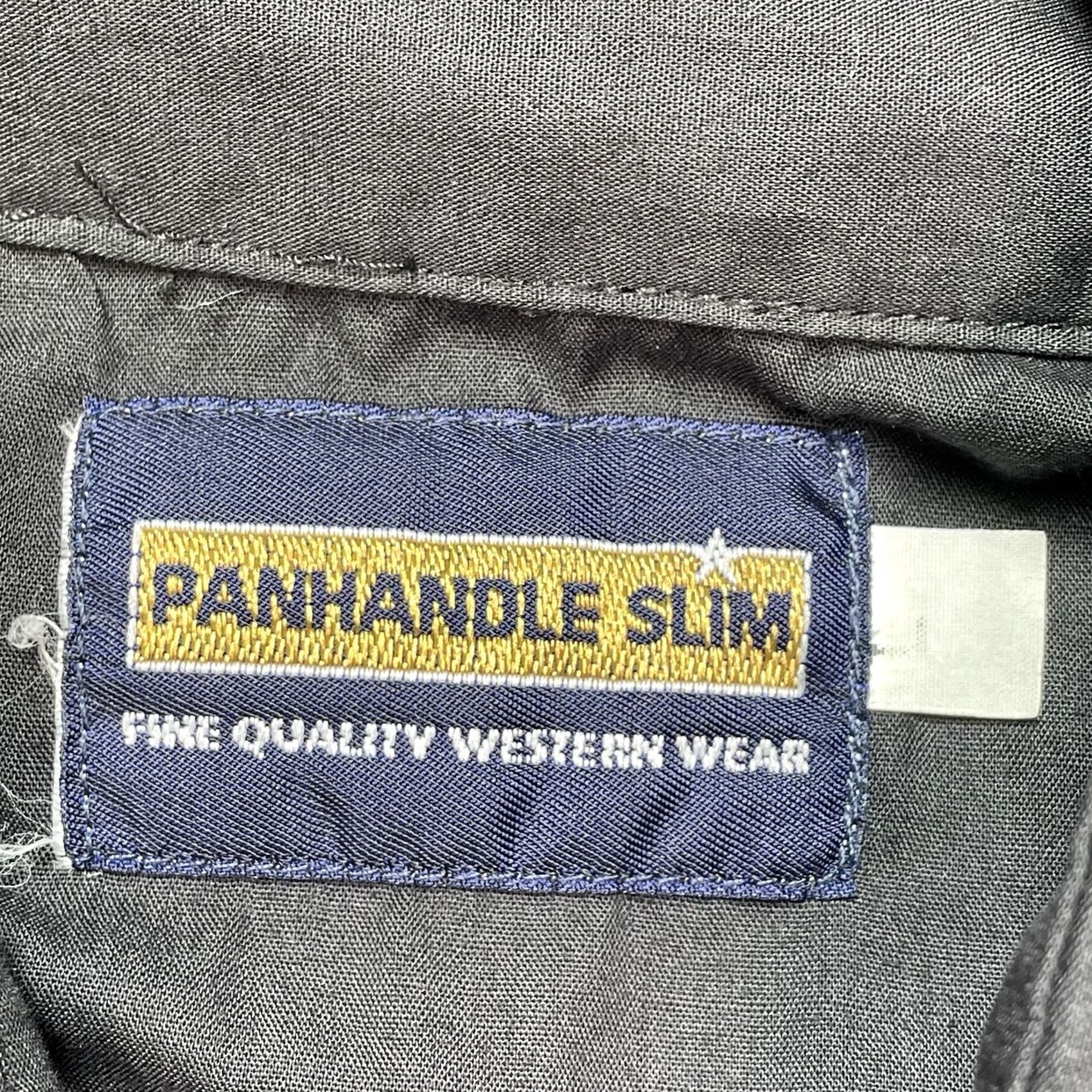 Vintage VINTAGE Panhandle Slim Shirt Mens L Black Bib Pearl Snap Western 90s Size US L / EU 52-54 / 3 - 2 Thumbnail