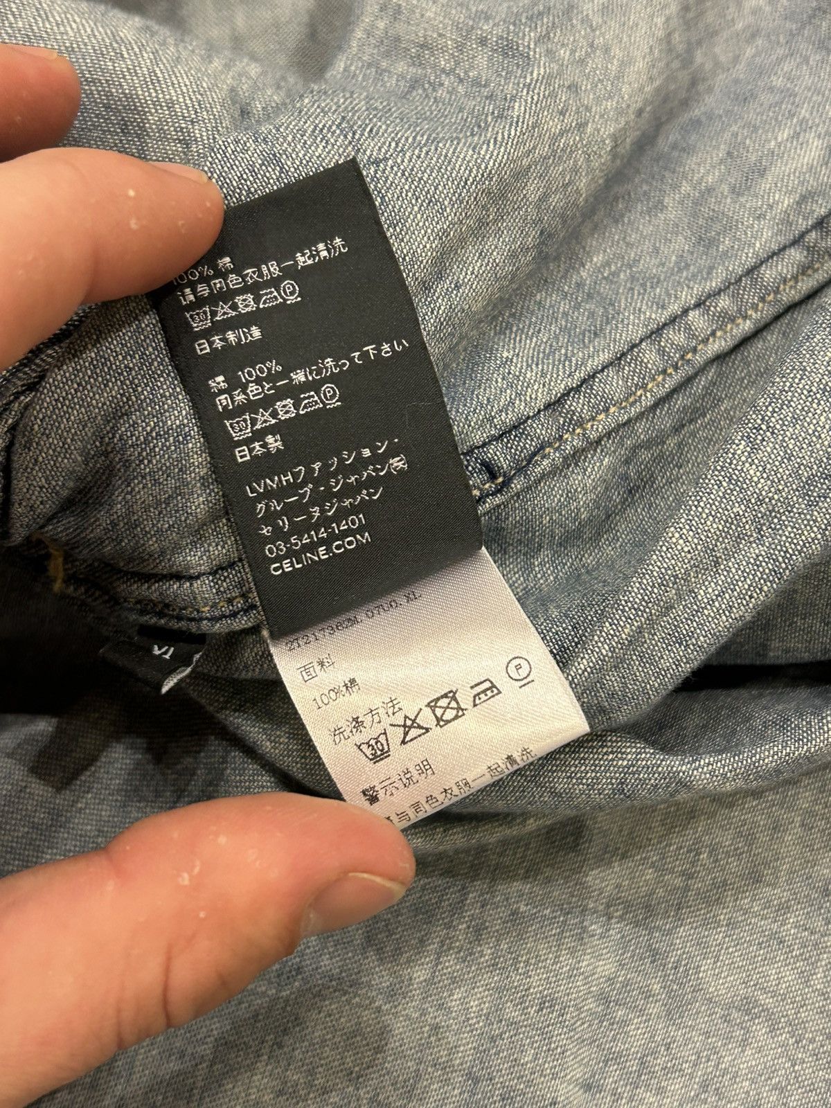 Celine Celine Western Denim Long Overshirt Size US XL / EU 56 / 4 - 5 Thumbnail