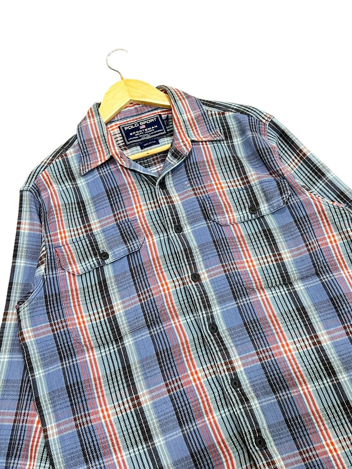Polo Ralph Lauren × Ralph Lauren Polo Sport Sportsman Flannel Shirt Size US M / EU 48-50 / 2 - 2 Thumbnail
