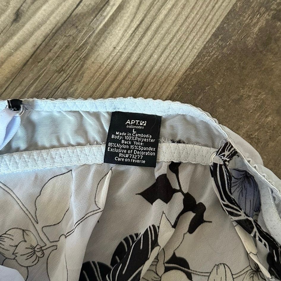 Apt. 9 apt 9 blue black white bra bralette slip top Size ONE SIZE - 3 Thumbnail