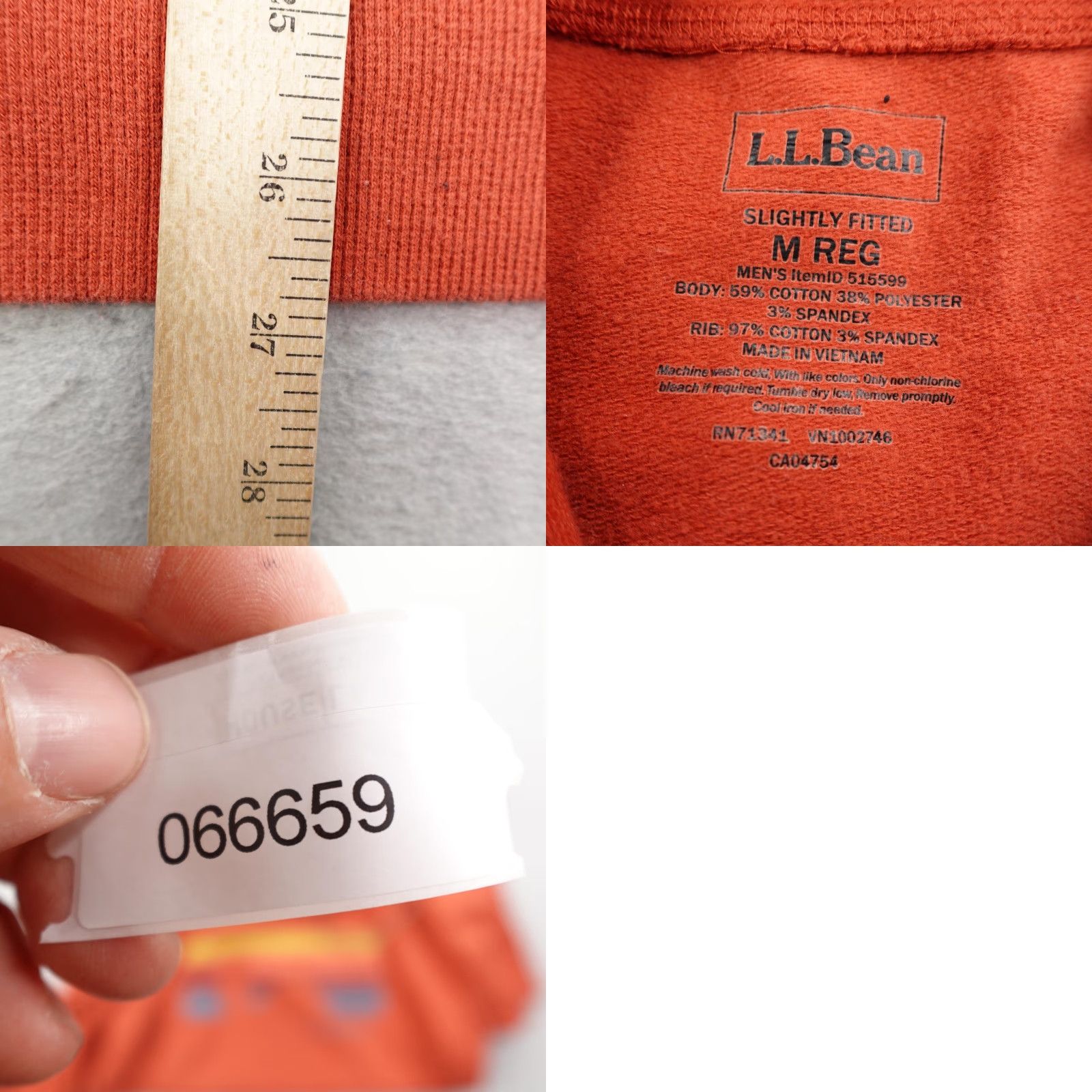 Vintage LL Bean Hoodie Mens Medium Orange Graphic Pullover Sweatshirt Size US M / EU 48-50 / 2 - 8 Thumbnail