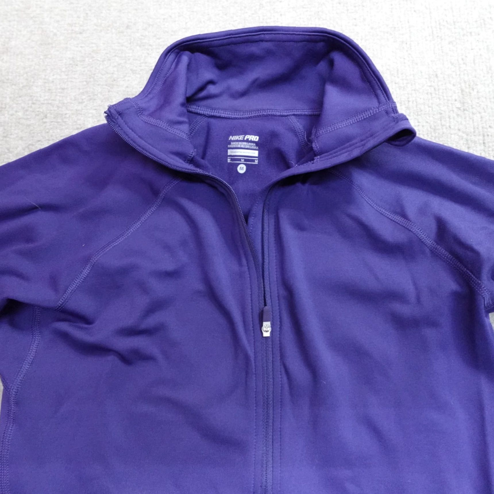 Nike Nike Pro Womens Pullover Sweatshirt 1/2 Zip Activewear Purple Navy XS-XL? Size M / US 6-8 / IT 42-44 - 2 Thumbnail