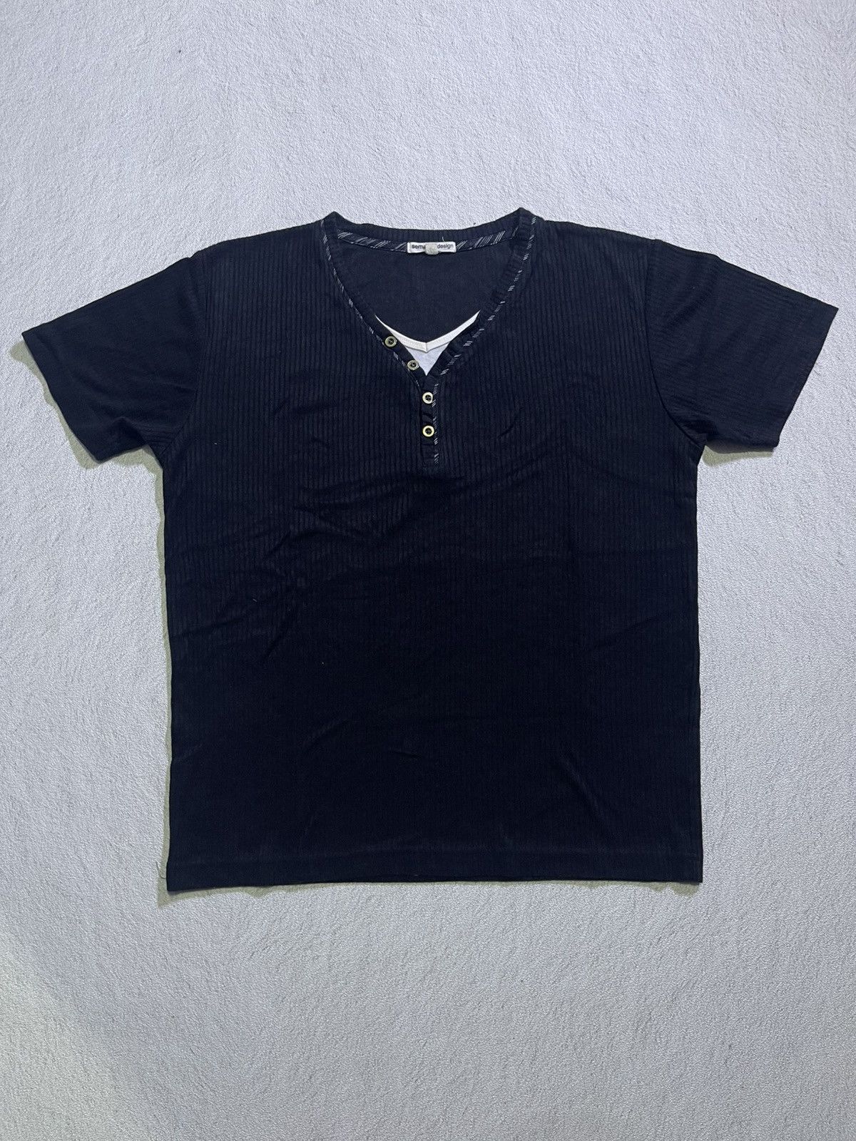 semanticdesign Y2K SEMANTICDESIGN short tshirt motif two leyer Size US M / EU 48-50 / 2 - 1 Thumbnail