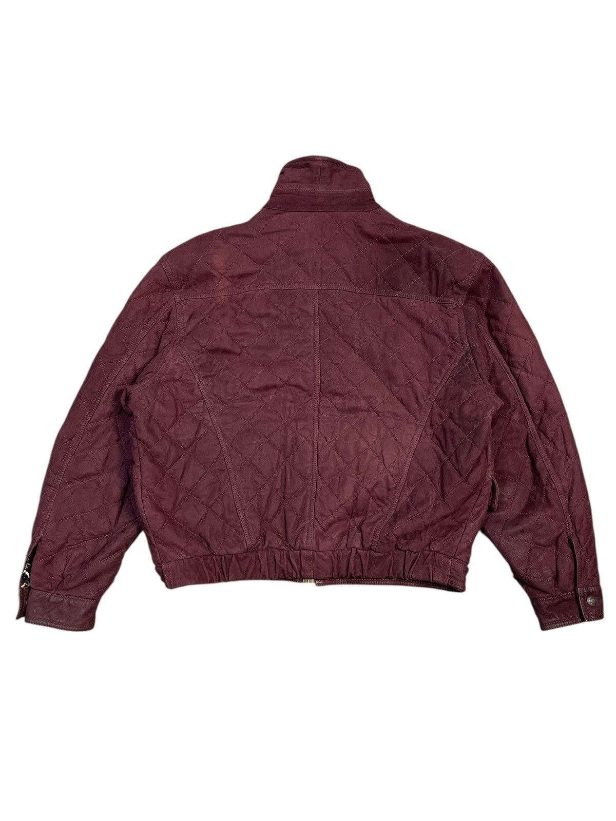 Pollini 👹Vintage Pollini Italy Leather Bomber Jacket Size US L / EU 52-54 / 3 - 3 Thumbnail