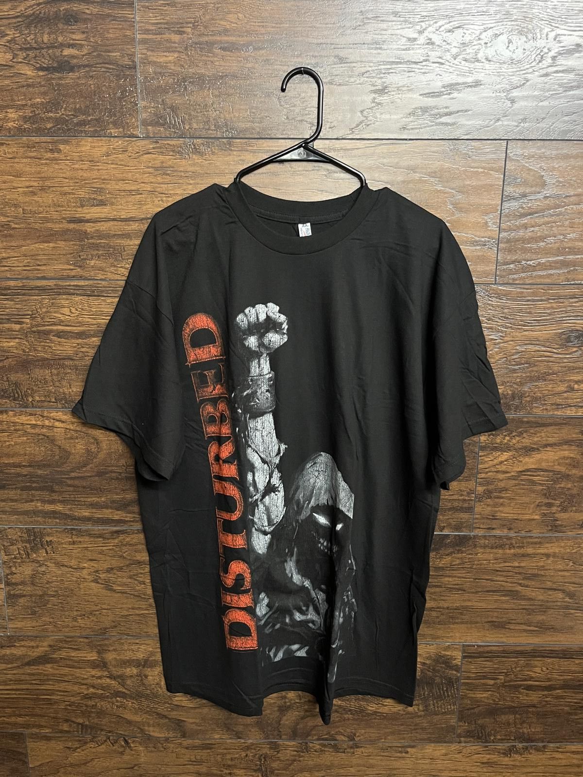 Designer Disturbed Up Your Fist T-shirt - Red Disturbed Shirt - XL Size US XL / EU 56 / 4 - 1 Thumbnail