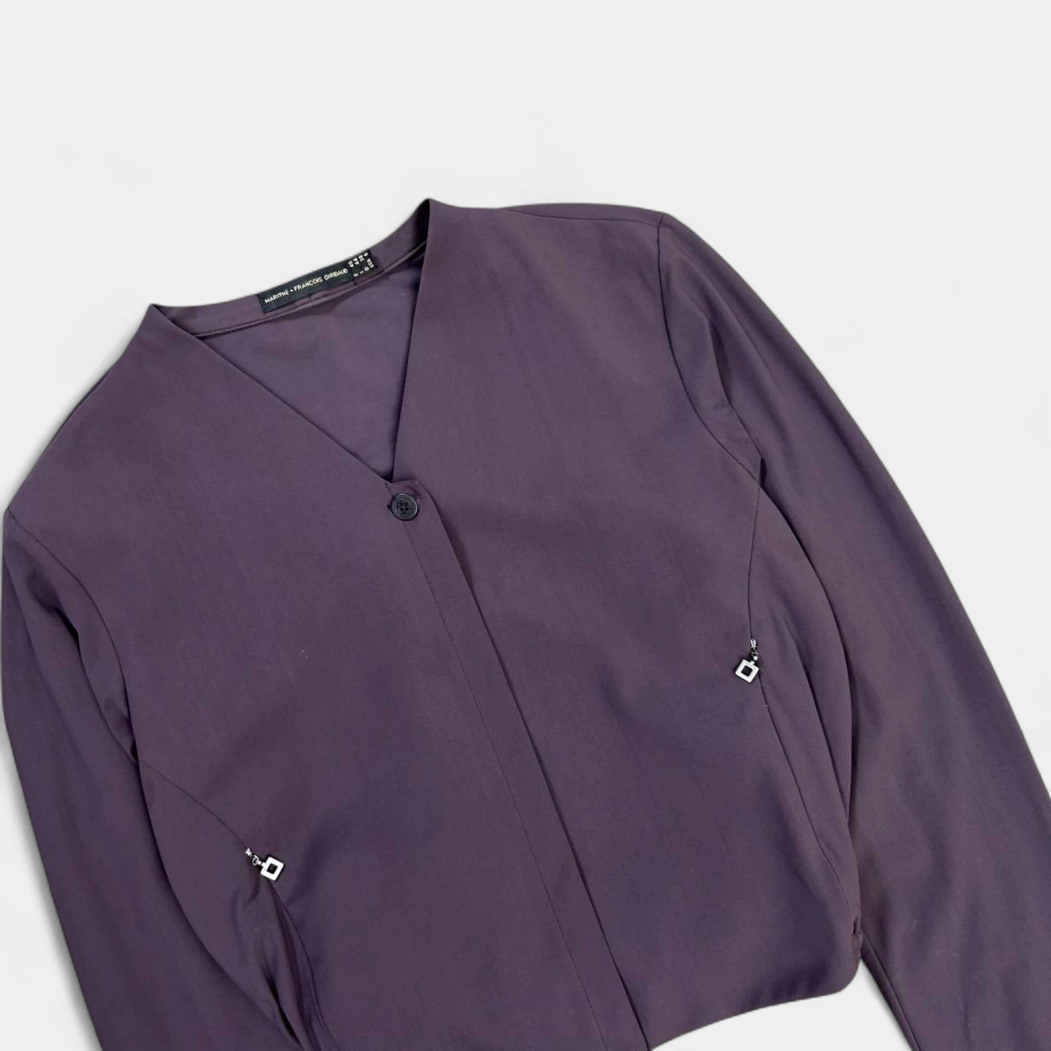 Marithe + Francois Girbaud Marithé + François Girbaud Technical Burgundy Cardigan Jacke Size S / US 4 / IT 40 - 2 Thumbnail