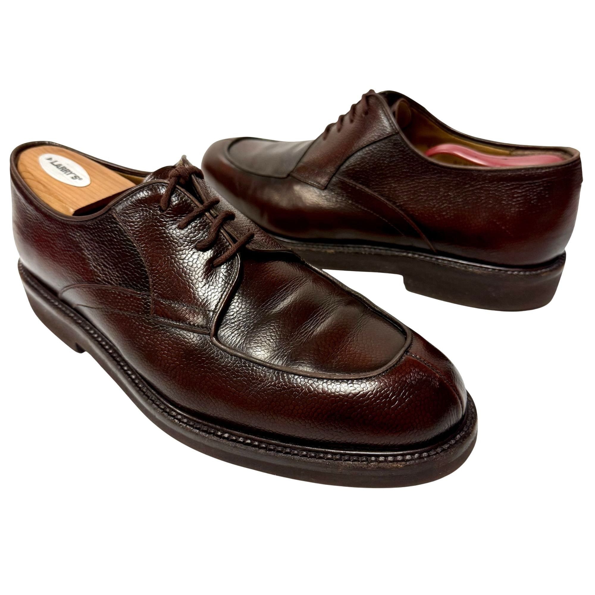 Bruno Magli RENATO Burgundy Brown Leather SPLIT TOE Shoes