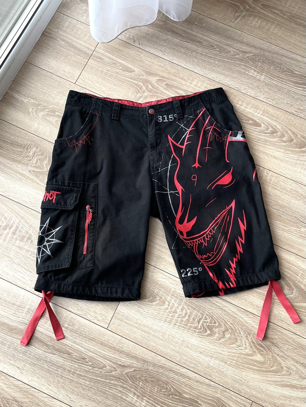 Slipknot Slipknot Big Logo EMP Cargo Shorts Size L Vintage Style Size US 34 / EU 50 - 5 Thumbnail