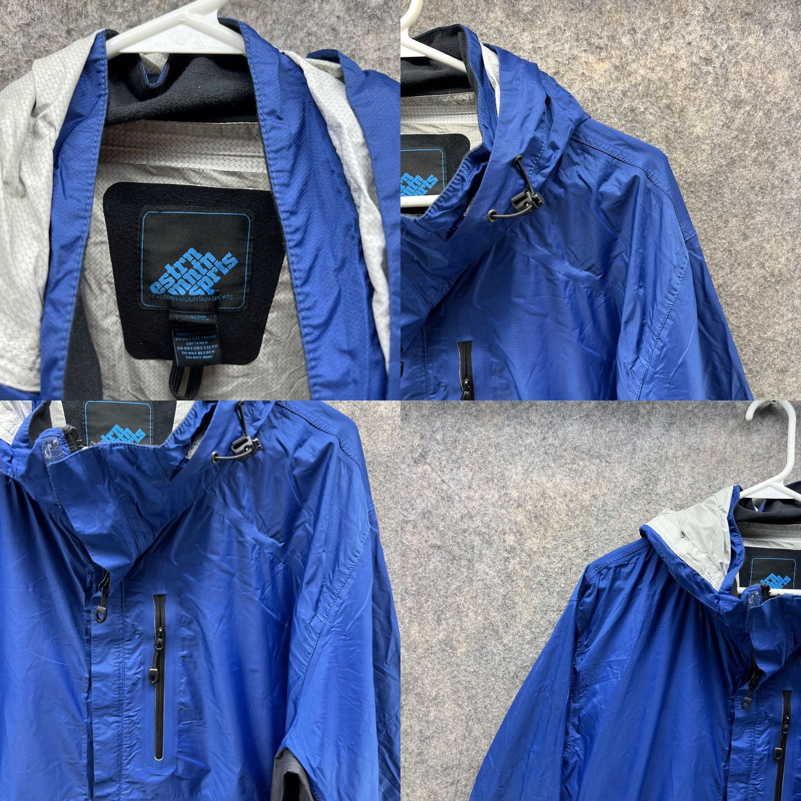 Eastern Mountain Sports EASTERN MOUNTAIN SPORTS Jacket Men XL Windbreaker Blue Full Zip Hoodie Ski Snow Jacket Windbreaker Hooded Regular Fit Logo Mens XL Blue Windbreaker Size US XL / EU 56 / 4 - 8 Thumbnail