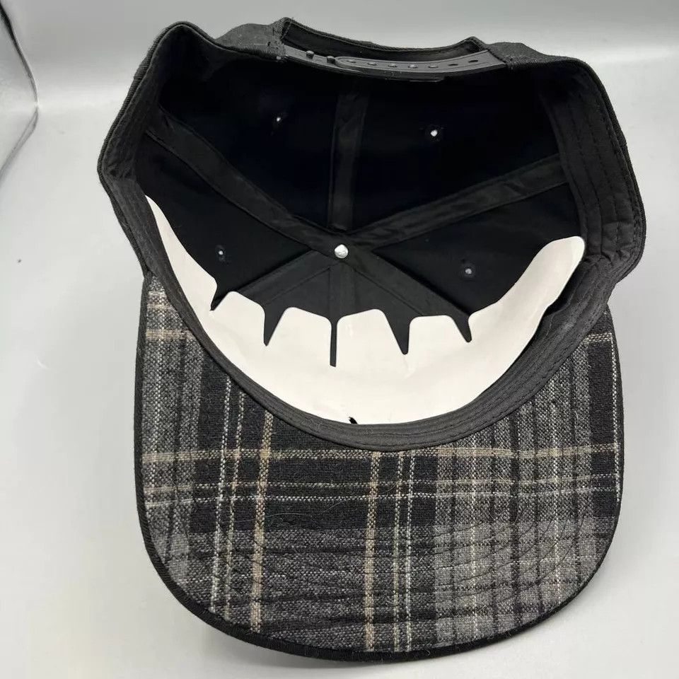 Other Z1R Motorcycle Hat Men Black Plaid Snap Back Cap Size ONE SIZE - 5 Thumbnail