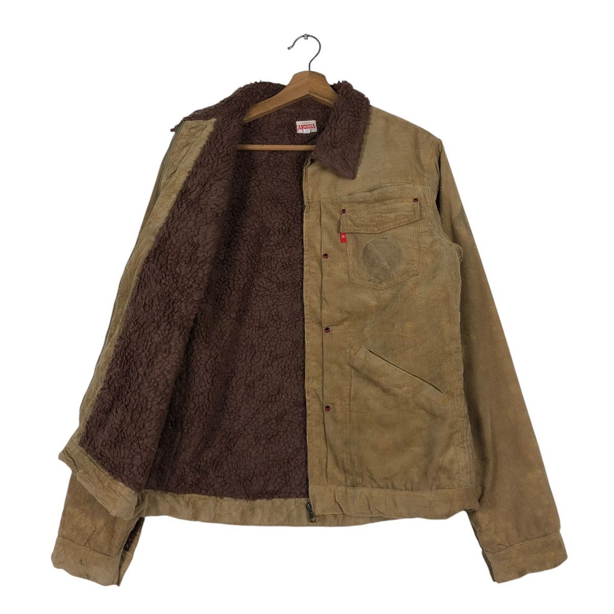 Hysteric Glamour 🔥VINTAGE CORDUROY BIKER JACKET ANOKHA SHEARLING BUTTON Size US L / EU 52-54 / 3 - 10 Thumbnail