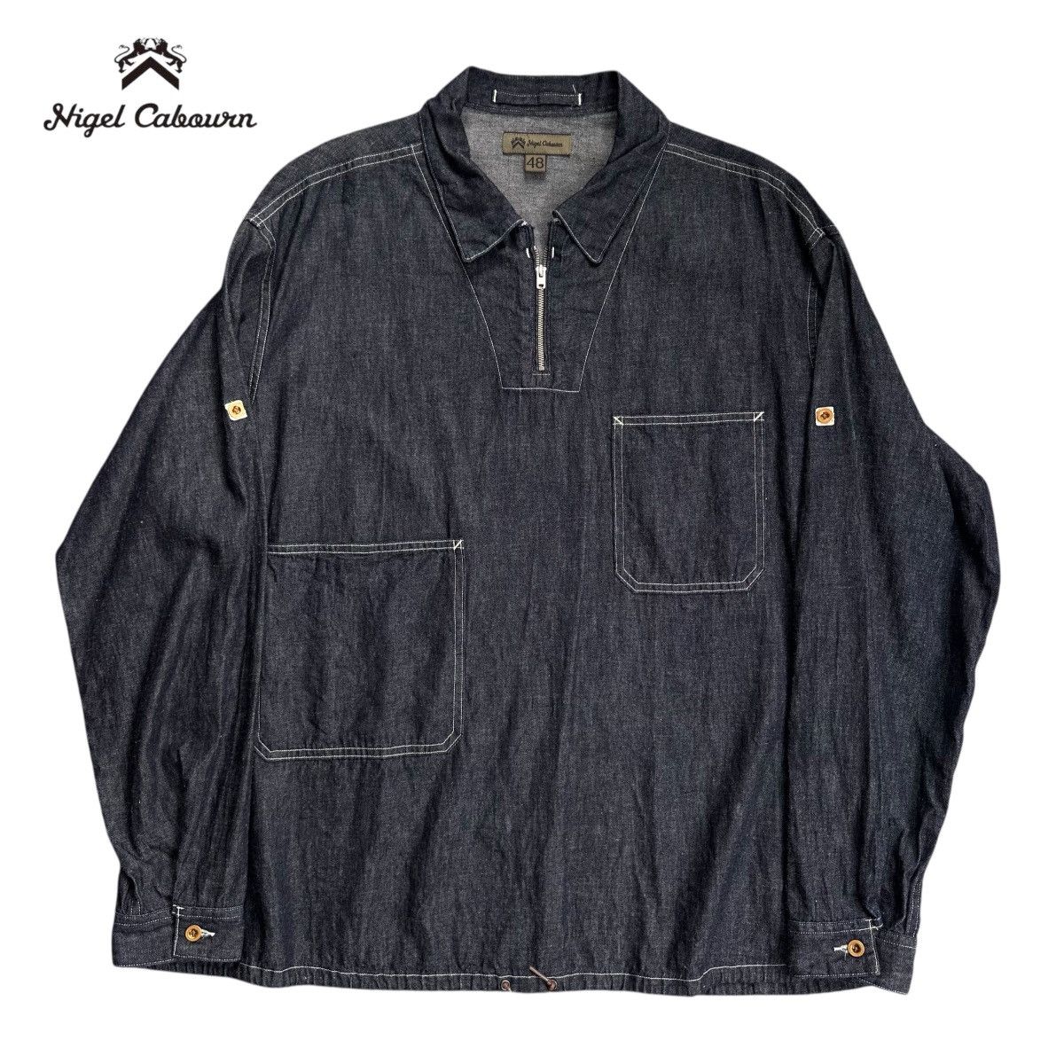 Nigel Cabourn Nigel Cabourn Pullover Shirt Denim Size US M / EU 48-50 / 2 - 1 Thumbnail