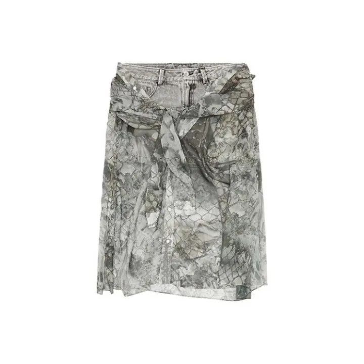 Diesel Diesel Y2K Spliced Comfortable Skirt 0079 Size US XS / EU 42 / 0 - 1 Thumbnail