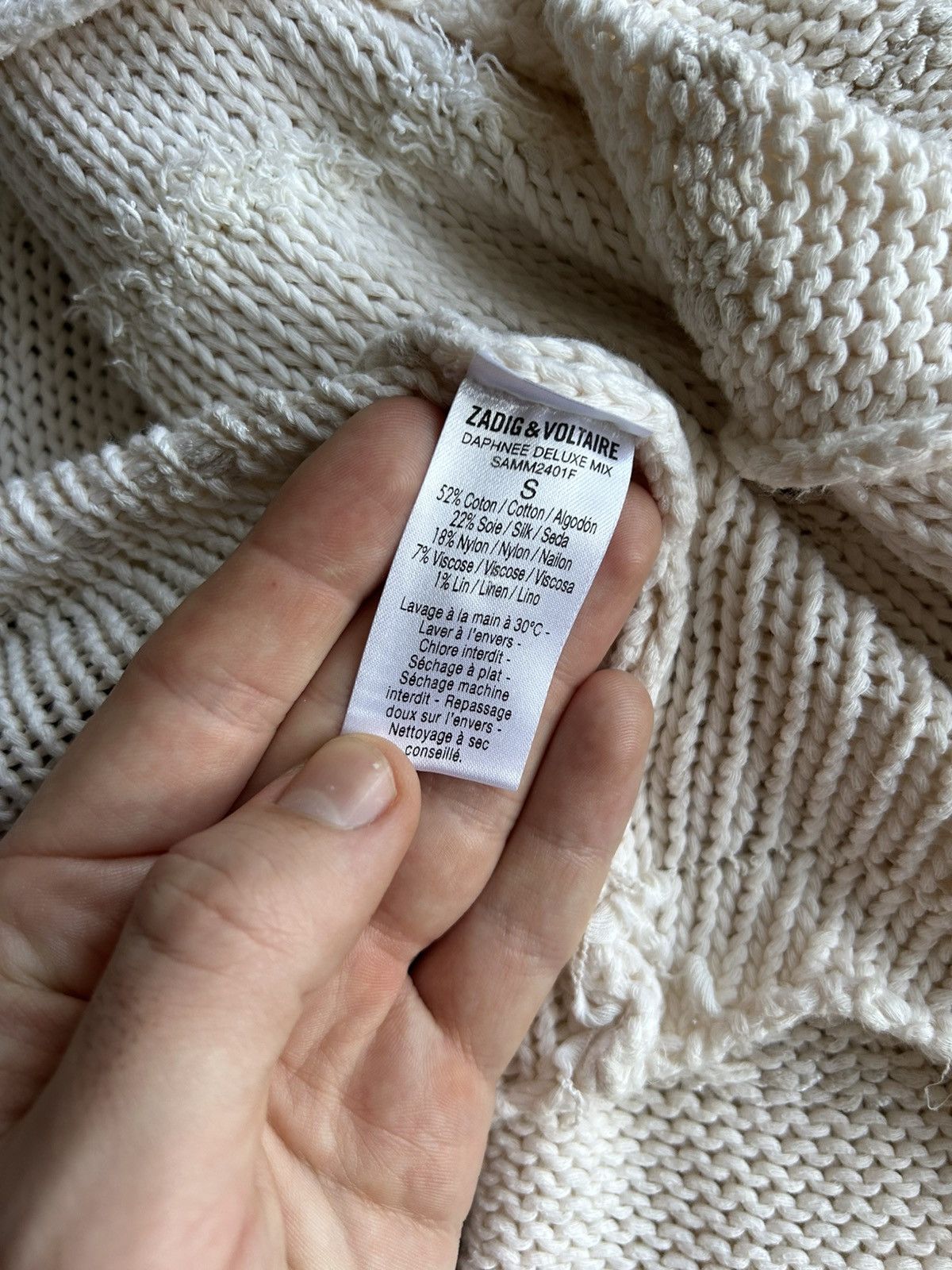 Zadig & Voltaire Zadig & Voltaire Daphnee Deluxe Mix Knitted Cardigan Size S Size S / US 4 / IT 40 - 10 Thumbnail