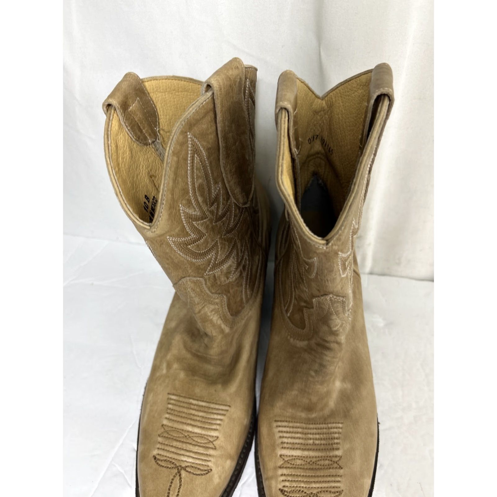 Vintage VINTAGE Idyllwind by Miranda Lambert Boots Ankle Beige Metal Tip Toe Womens 10B Leather Boots Size US 10 / IT 40 - 6 Thumbnail