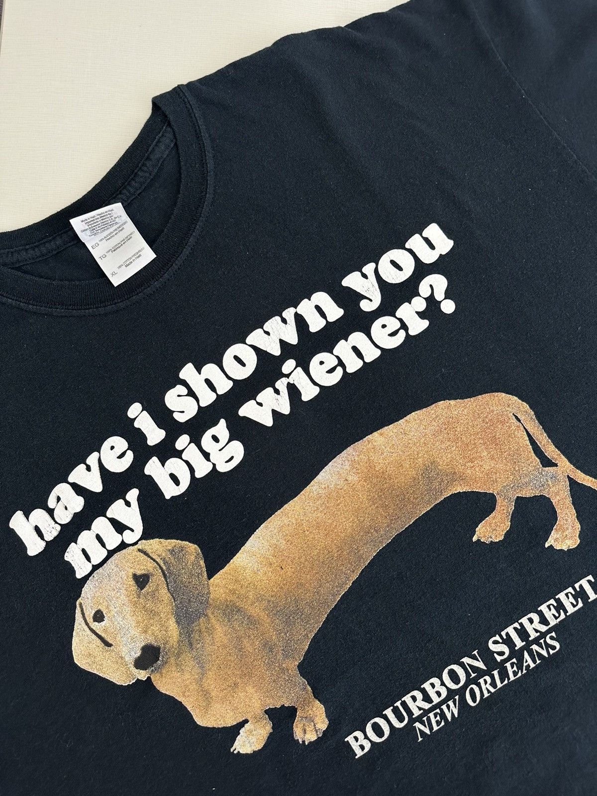 Vintage Vintage 90s Have I shown you my big wiener? Tshirt Size US XL / EU 56 / 4 - 2 Thumbnail