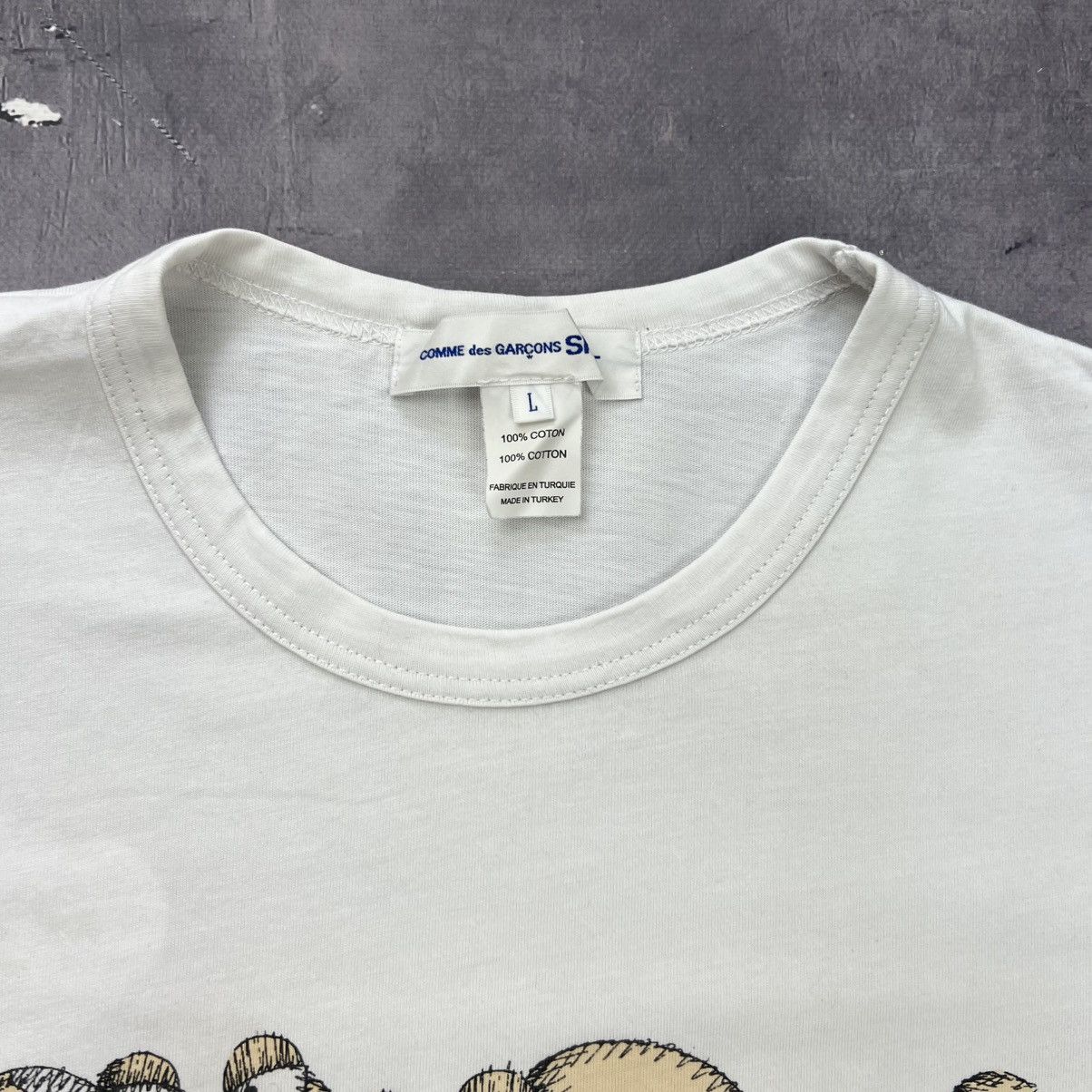 Comme des Garcons Rare! Comme Des Garcons x Kaws Overprint Tee Y2K Size US L / EU 52-54 / 3 - 7 Thumbnail