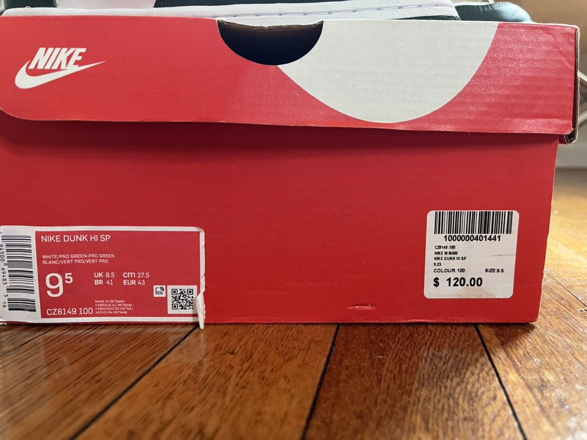 Nike Nike Dunk Hi SP Spartan Green 2020 Size US 9.5 / EU 42-43 - 2 Thumbnail
