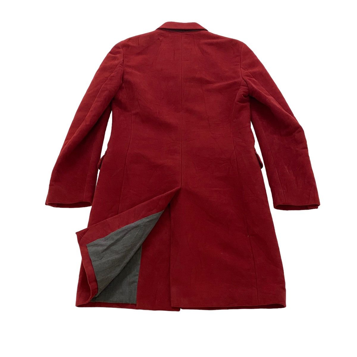 Dolce & Gabbana ✨D&G red moleskin fabric long coat Made in Italy Size US M / EU 48-50 / 2 - 4 Thumbnail