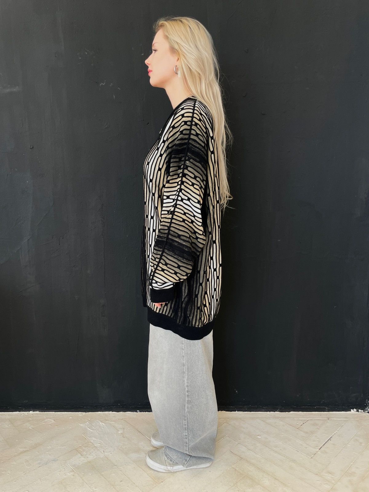 Carlo Colucci 🔥 90s Carlo Colucci 3D Pattern Knit Sweater XXL Coogi Style Size US XXL / EU 58 / 5 - 5 Thumbnail