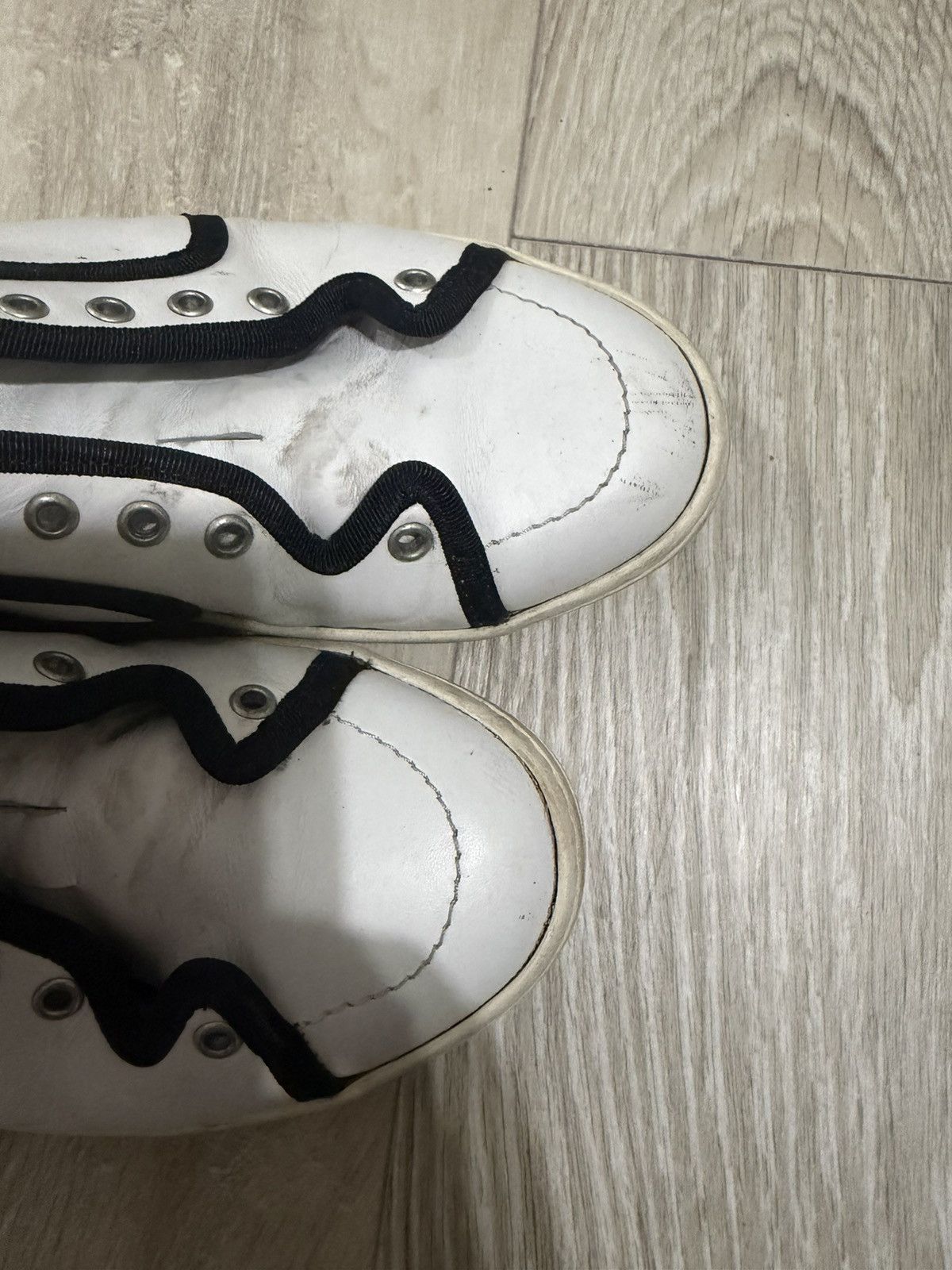 Pierre Hardy Pierre Hardy High-Top Sneakers – White/Black Size US 6.5 / EU 39-40 - 6 Thumbnail