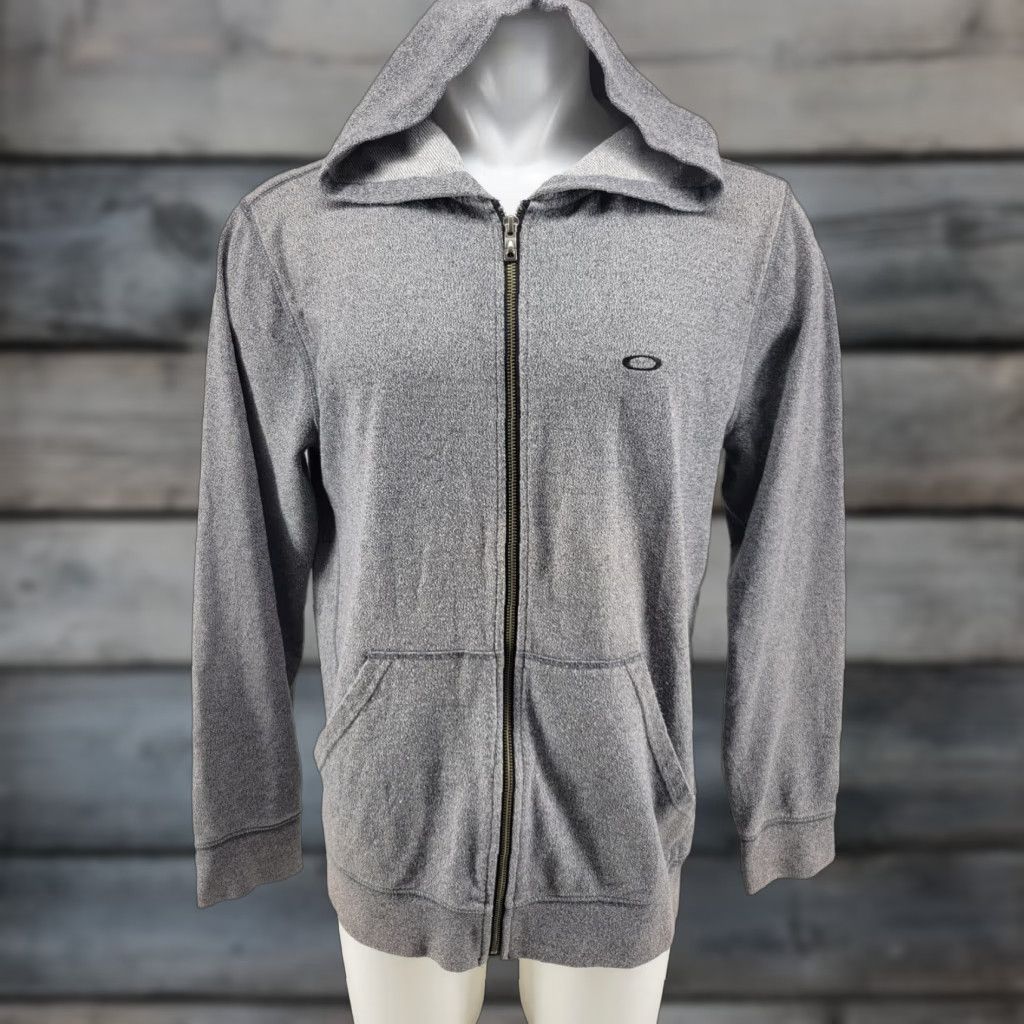 Oakley Oakley Hoodie Mens LRG Gray Full Zip Pockets Size US XL / EU 56 / 4 - 1 Thumbnail