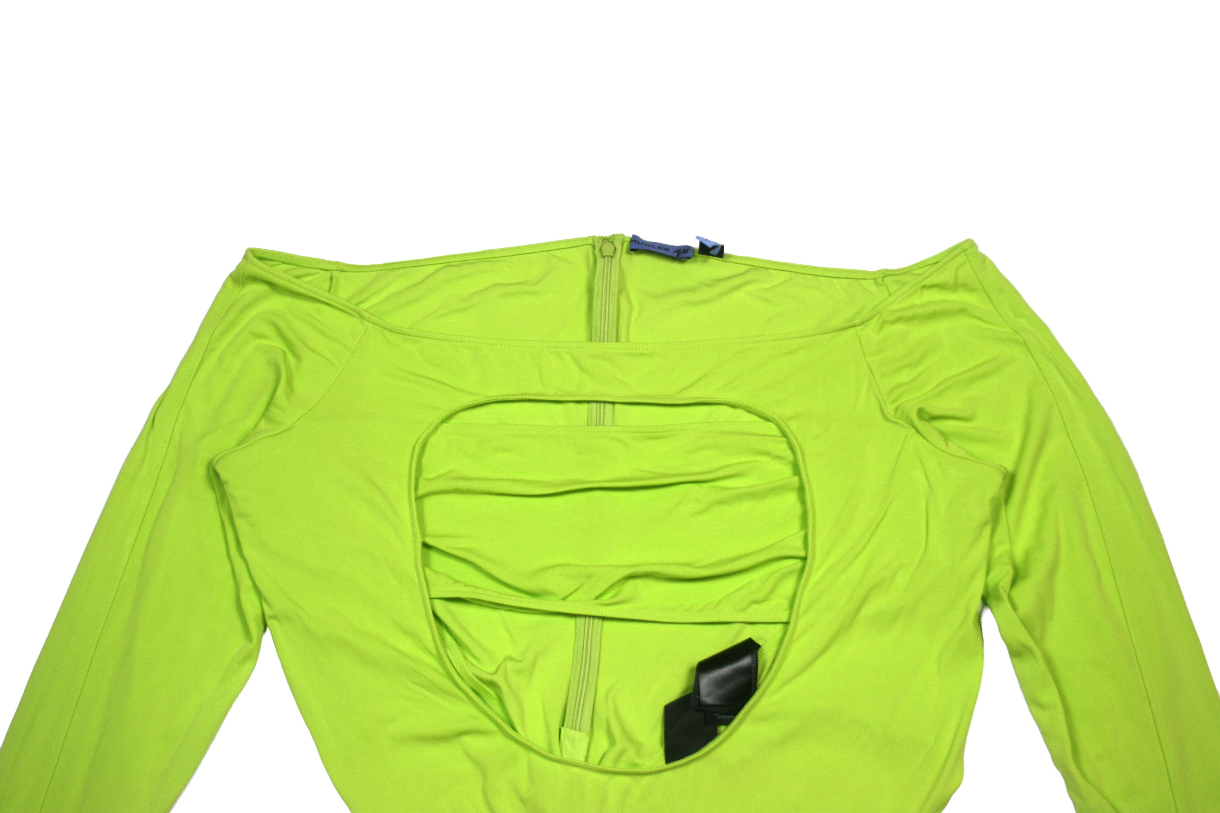 H&M × Mugler Green Stretch Bodysuit Size XXL / US 16-18 / IT 52-54 - 3 Thumbnail