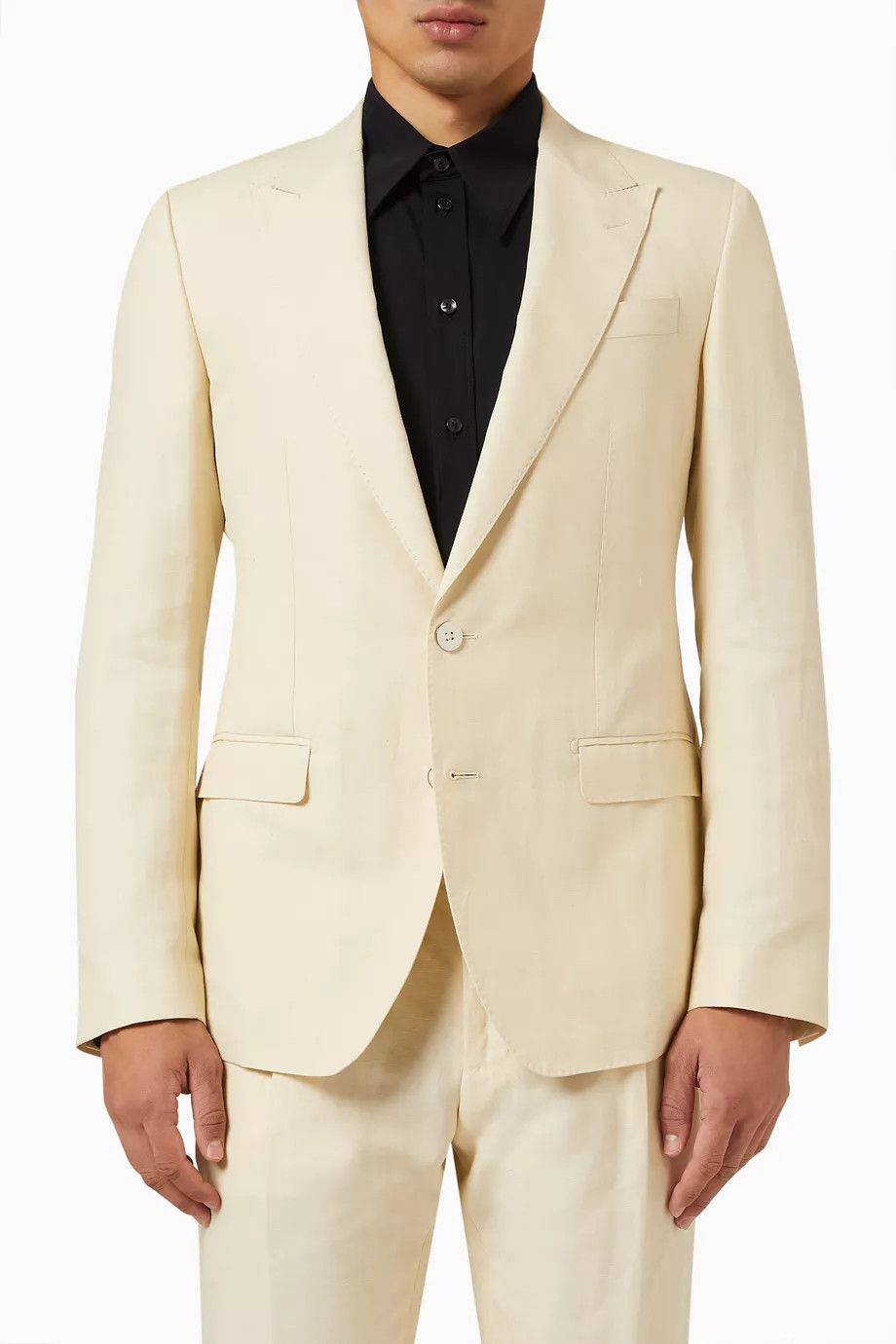 Dolce & Gabbana o1y0125 Blazer in Cream Size US M / EU 48-50 / 2 - 1 Thumbnail
