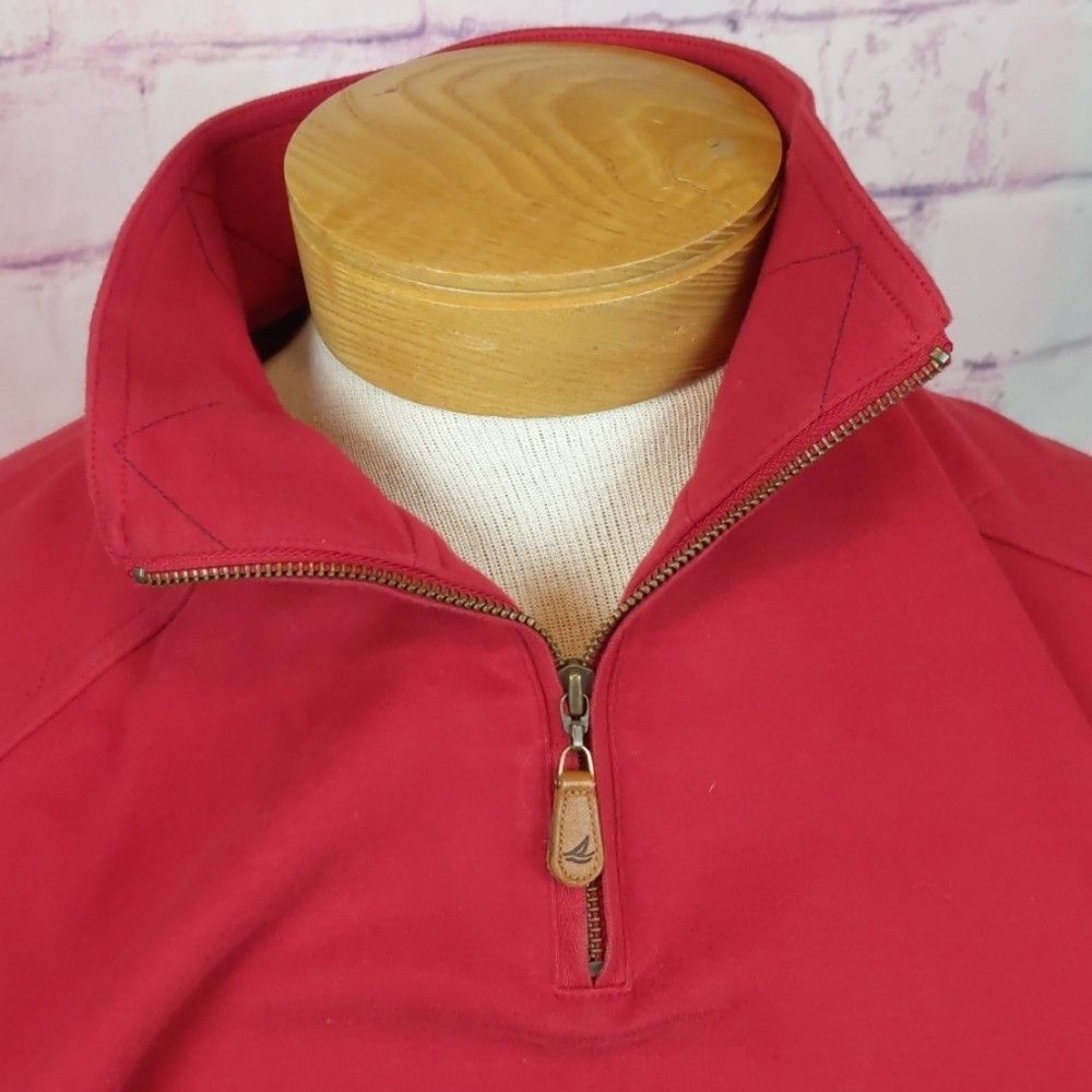 Sperry SPERRY red pullover 1/4 zip size medium Size US M / EU 48-50 / 2 - 2 Thumbnail