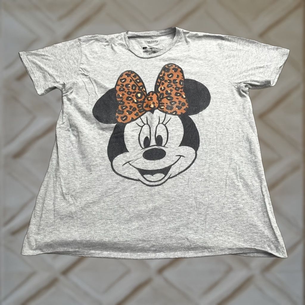 Disney Disney Minnie Mouse Graphic T-Shirt Unisex XL Gray Crew Neck Short Sleeve Tee Size XL / US 12-14 / IT 48-50 - 1 Thumbnail