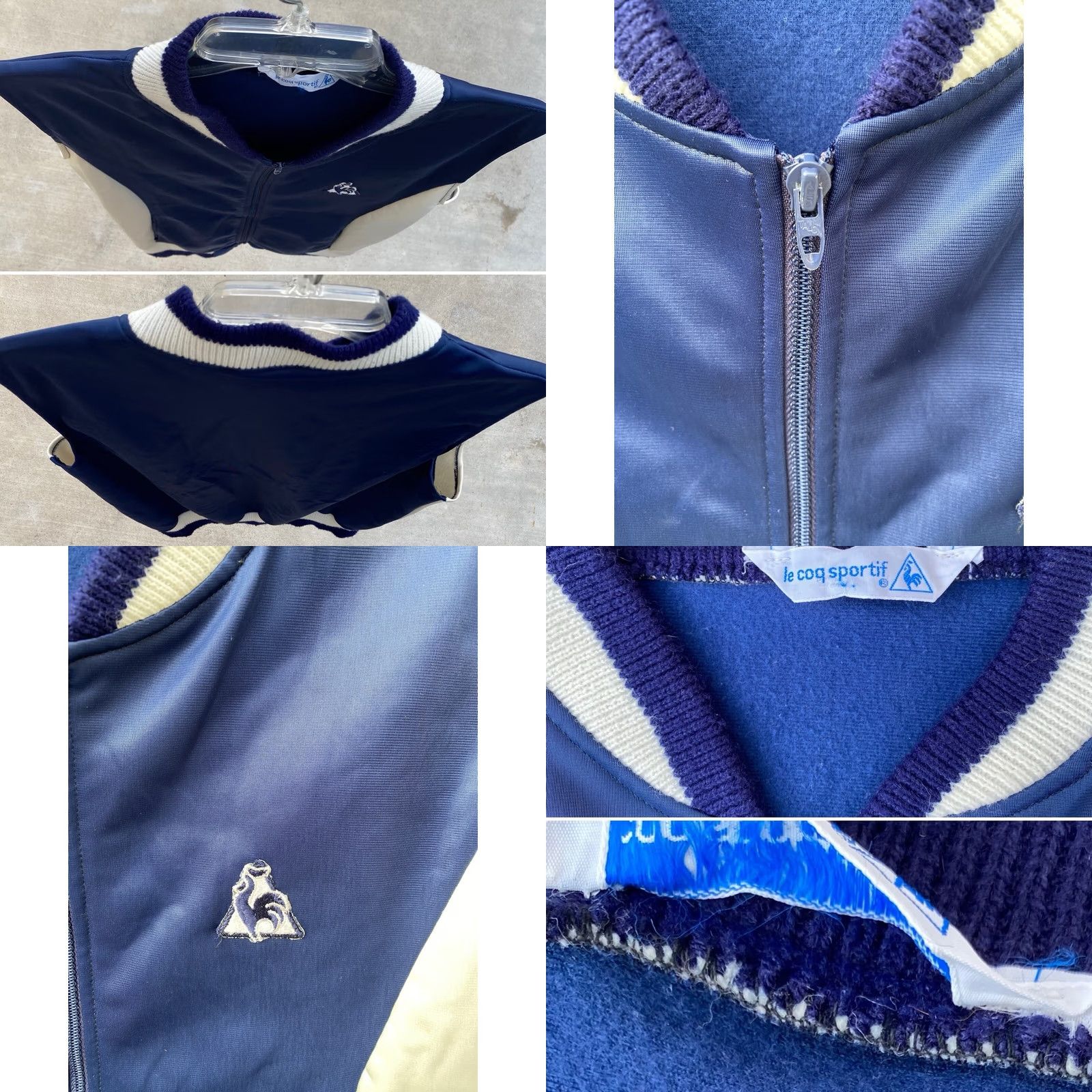 Le Coq Sportif VINTAGE Le Coq Sportif Track Vest M Blue White Rooster Logo Zip Vest Mens Vintage) Size US M / EU 48-50 / 2 - 8 Thumbnail