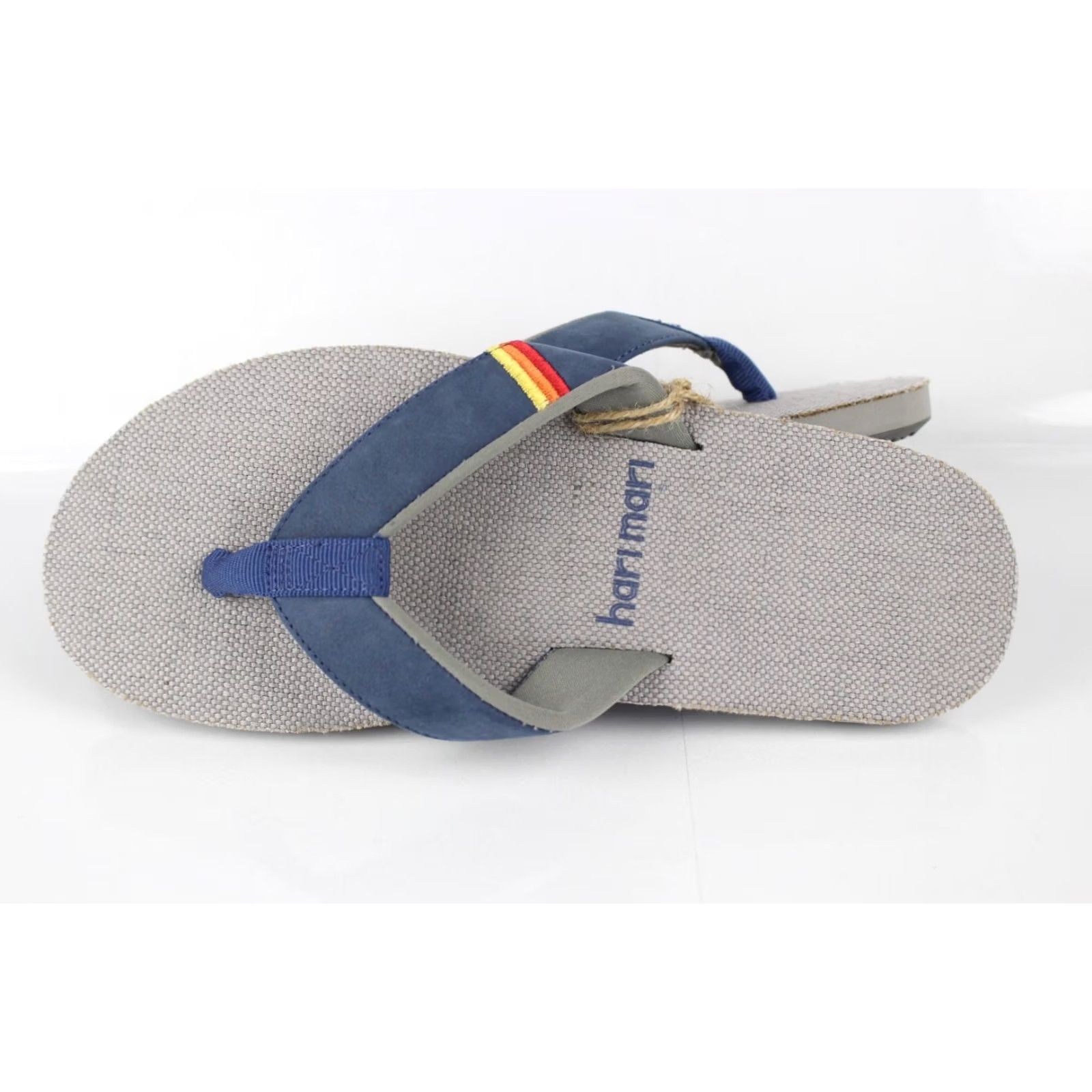 Vintage Hari Mari Men's Parks II Flip Flop Sandals Size 8 Navy / Gray - Sandal, Flip Flop, Men’s 8, Gray, Navy, Logo, Outdoor, Casual, Travel Size ONE SIZE - 4 Thumbnail