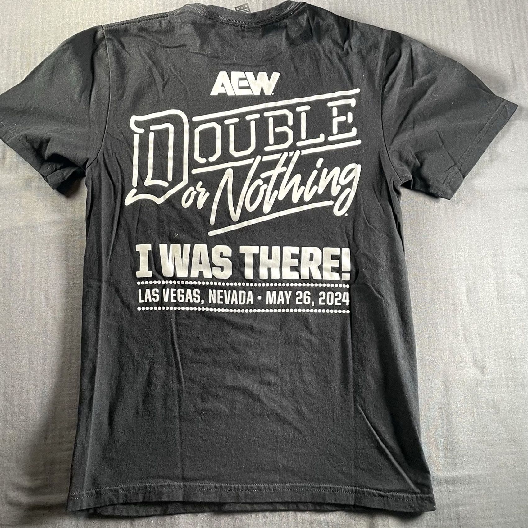 Gildan AEW Double Or Nothing Shirt Mens Small I Was There! LAs Vegas 2024 Tee Swerve Size US S / EU 44-46 / 1 - 6 Thumbnail