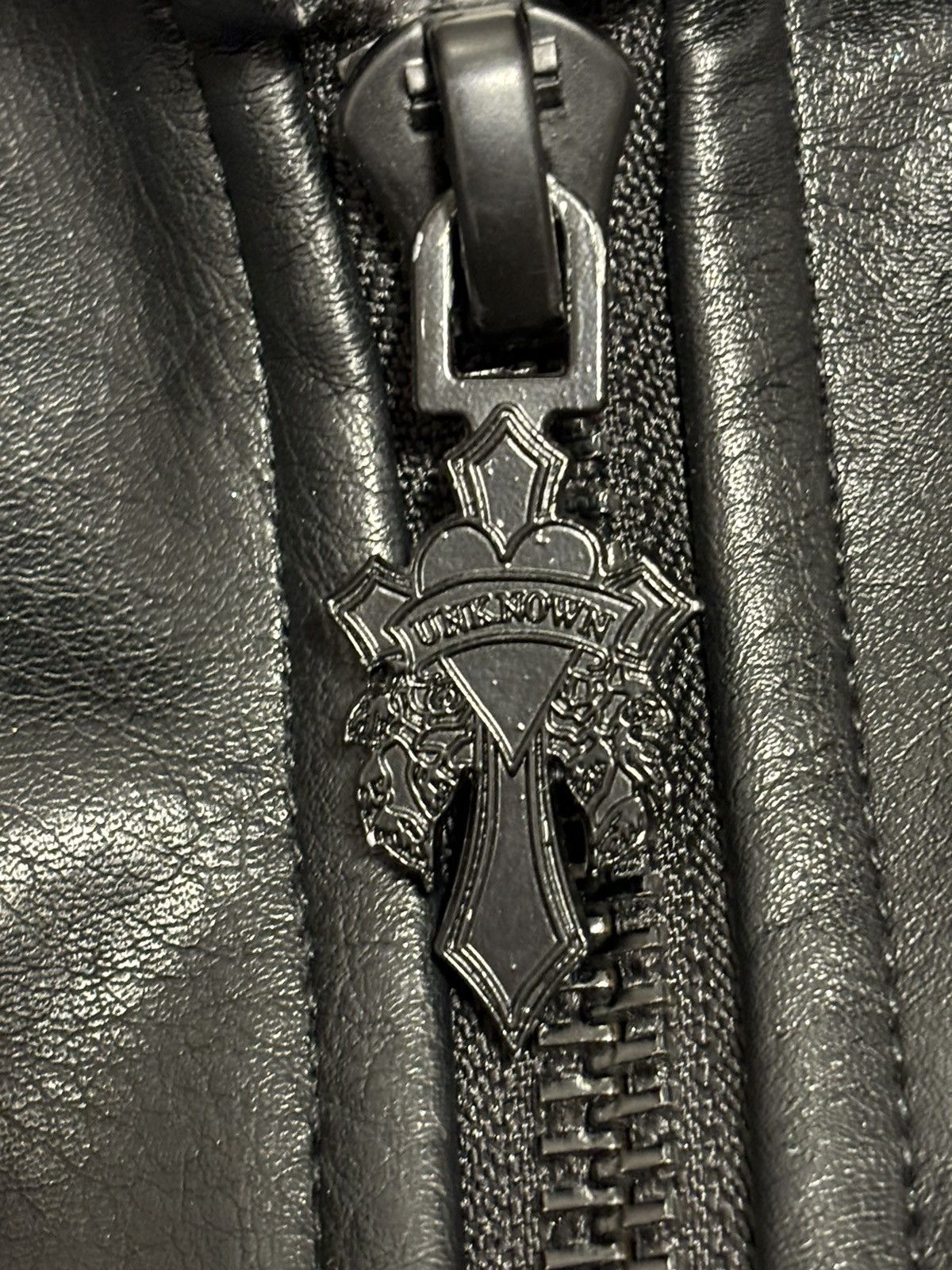 Ed Hardy × Unknown London Ed Hardy x Unknown London leather jacket Size US XS / EU 42 / 0 - 4 Thumbnail