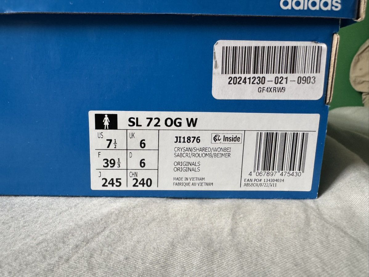 Adidas Adidas sl 72 og crystal sand shadow red 2023 Size US 7.5 / IT 37.5 - 7 Thumbnail