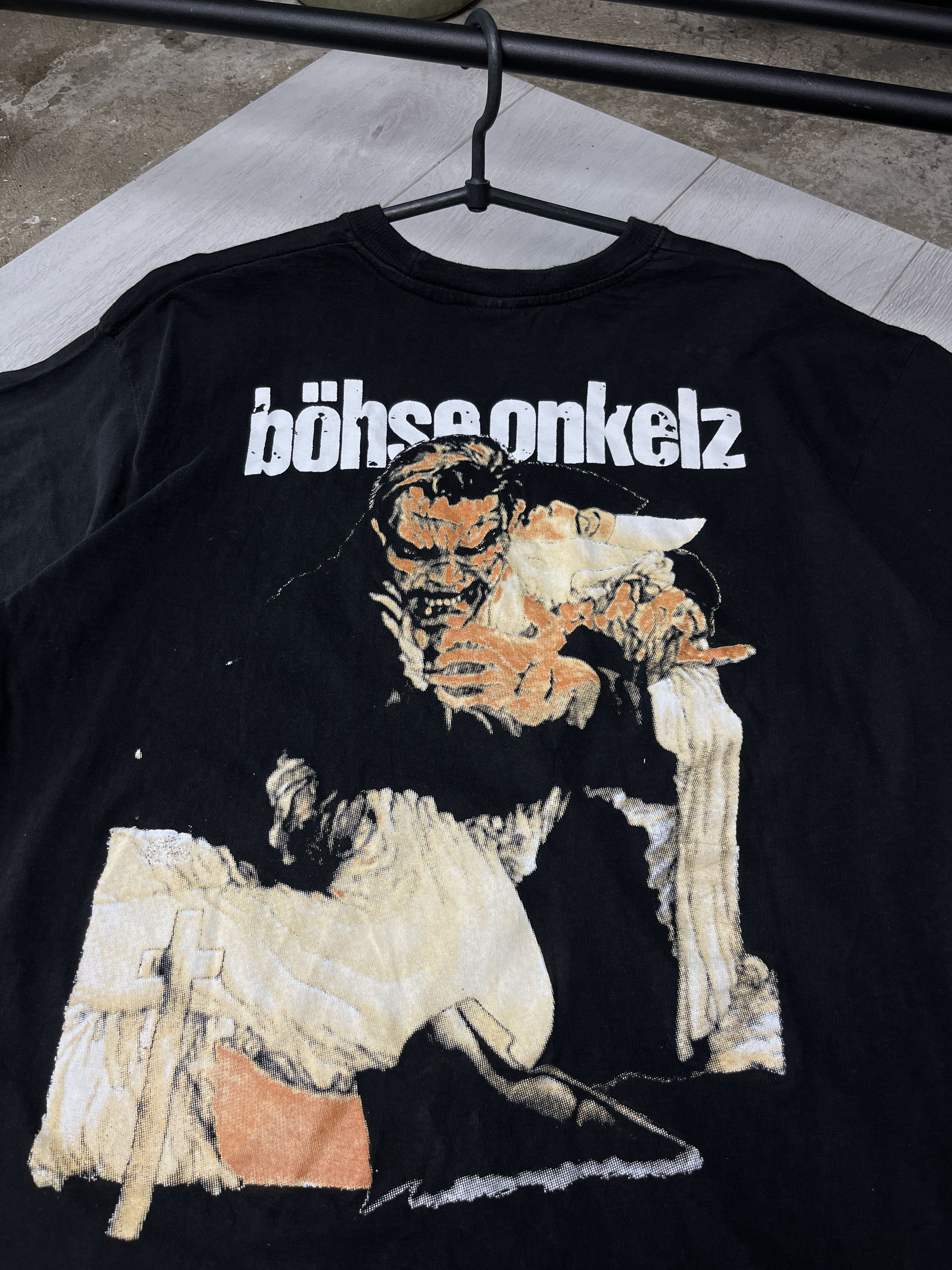 Band Tees 1990s BÖHSE ONKELZ DEMON GRAPHIC TEE - № 860 Size US L / EU 52-54 / 3 - 5 Thumbnail