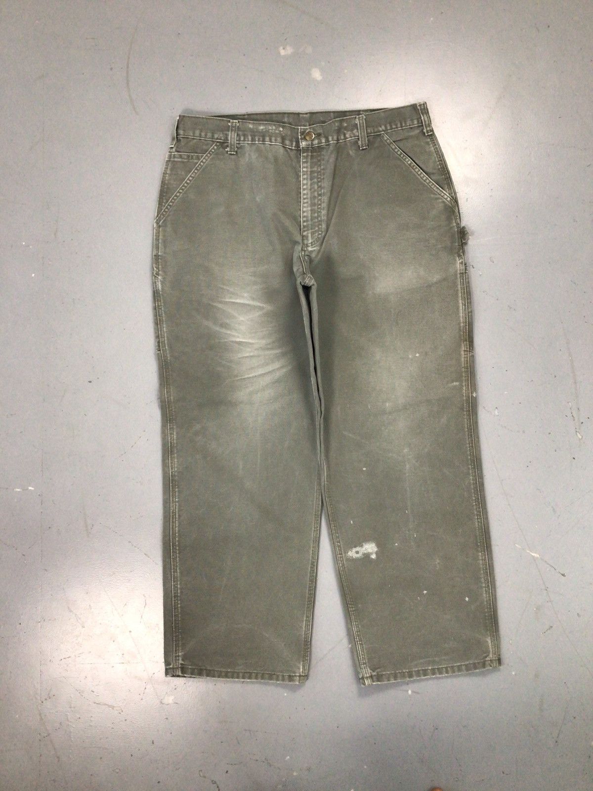 Carhartt × Vintage Vintage moss green Carhartt B11 mos denim Size US 38 / EU 54 - 1 Thumbnail