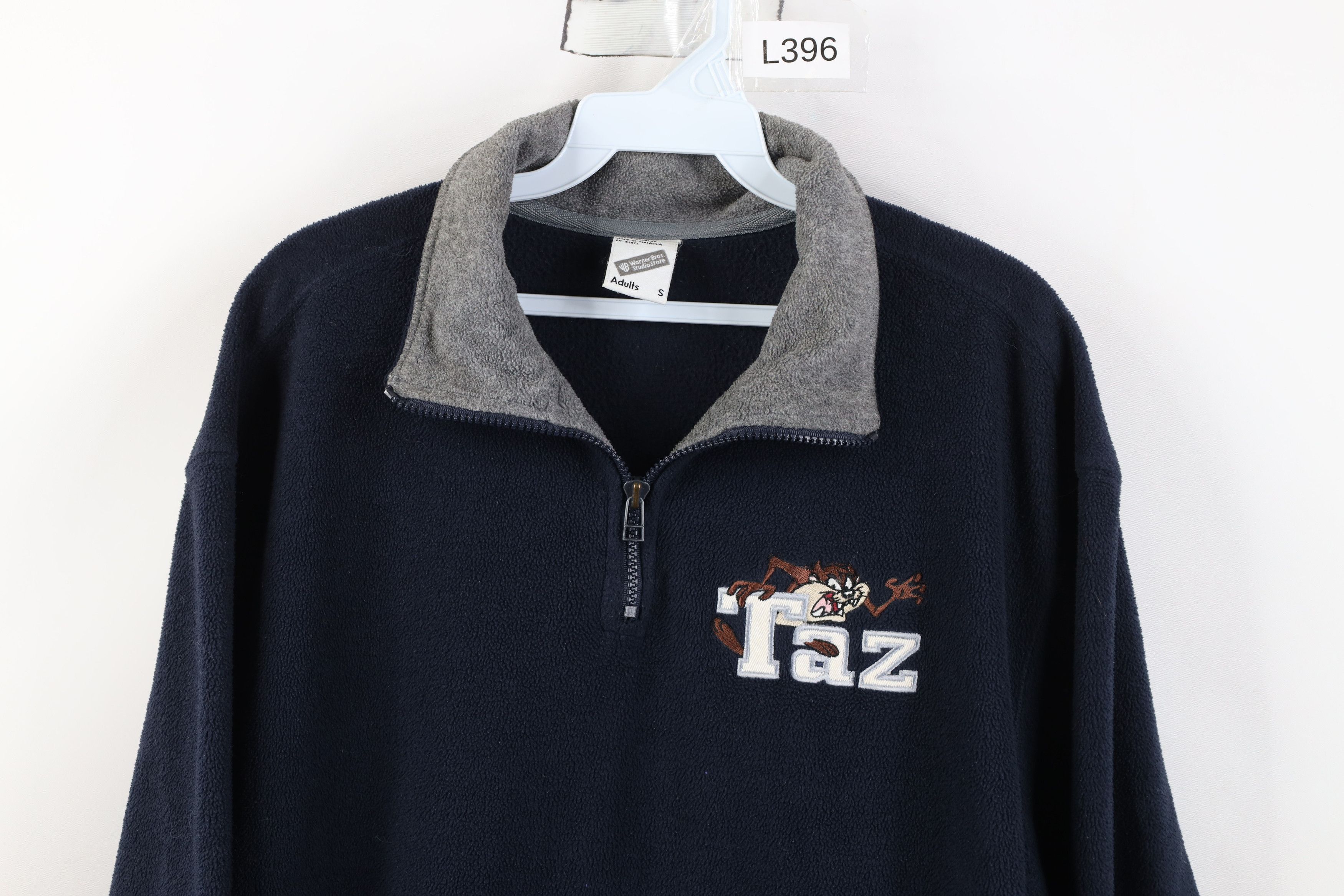 Vintage Vintage 90s Looney Tunes Taz Tazmanian Devil Fleece Sweater Size US S / EU 44-46 / 1 - 2 Thumbnail