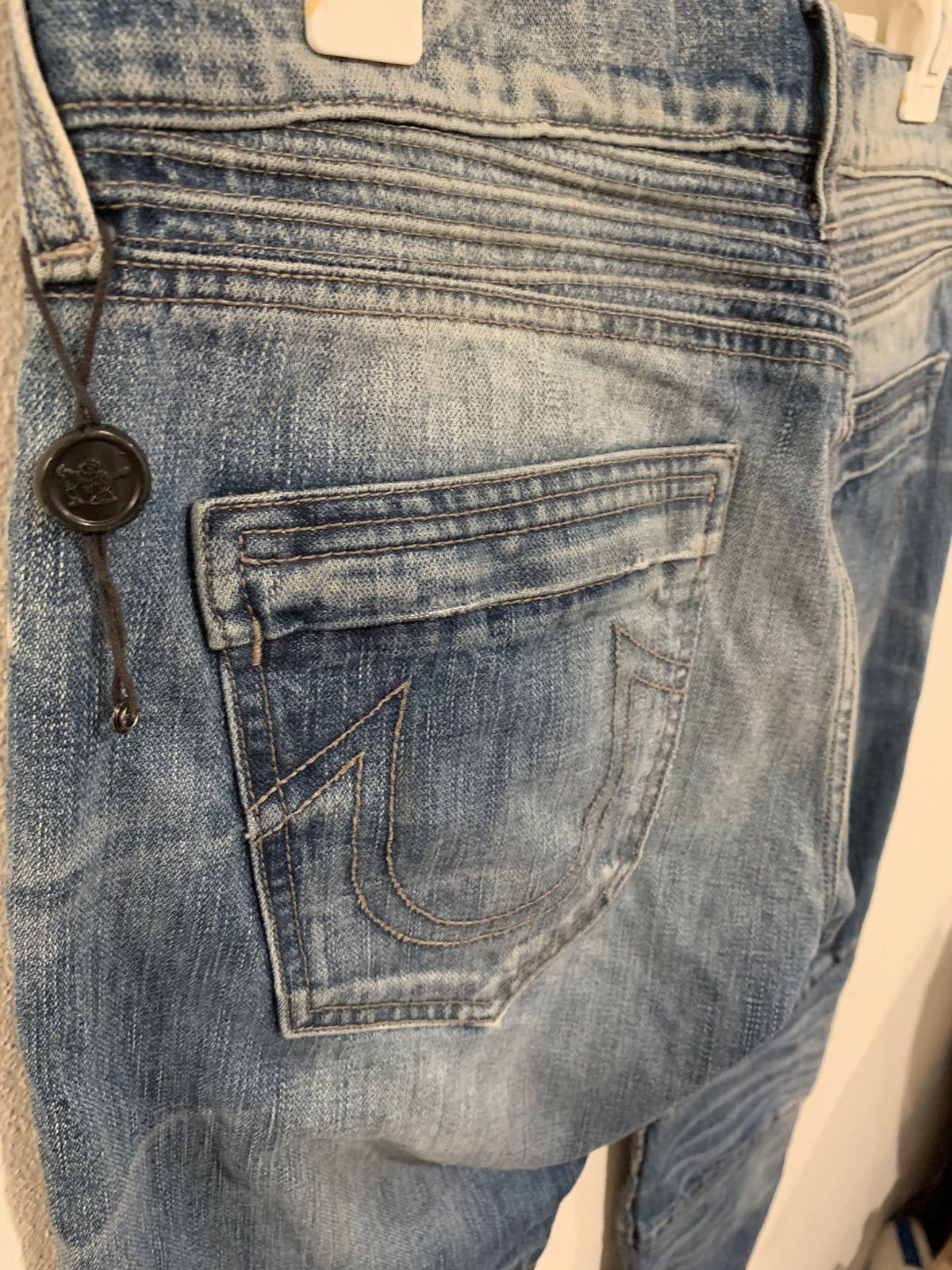True Religion True Religion Mens Motorcycle Biker Jeans Size US 32 / EU 48 - 9 Thumbnail