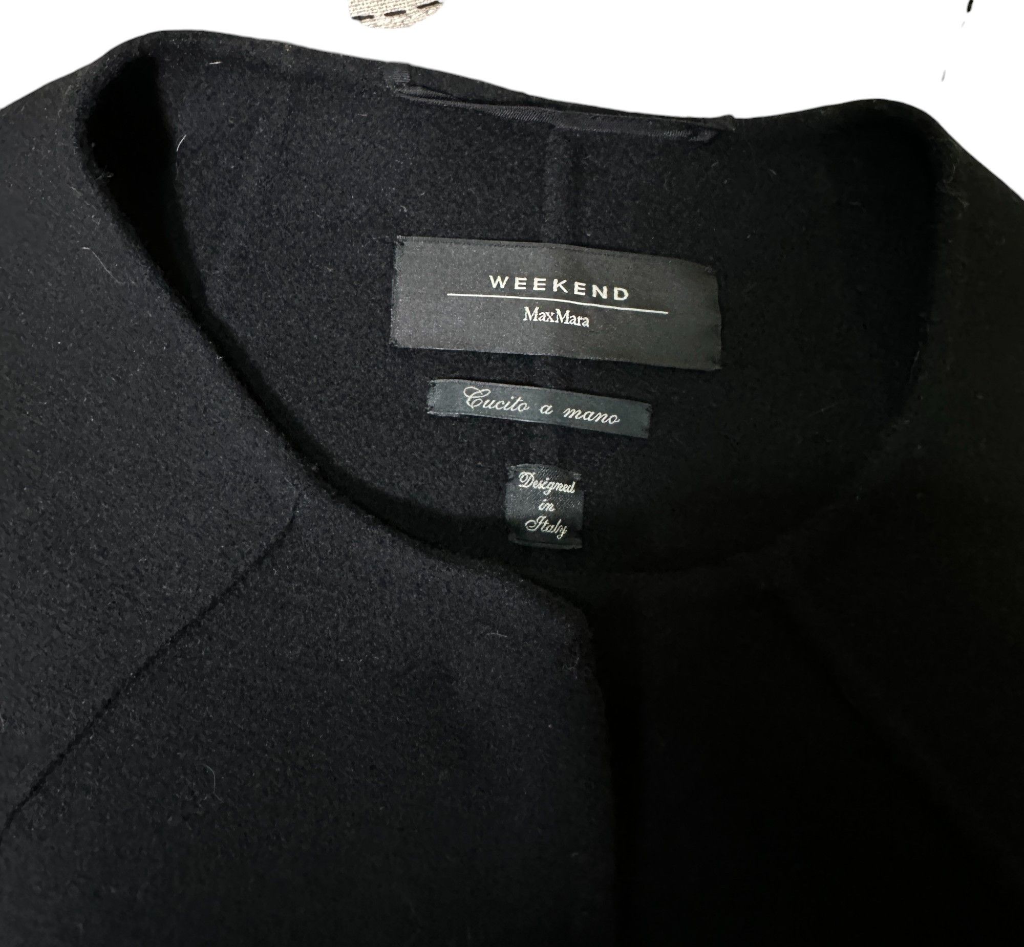 Max Mara × Weekend Max Mara Black wool coat jacket Size M / US 6-8 / IT 42-44 - 6 Thumbnail