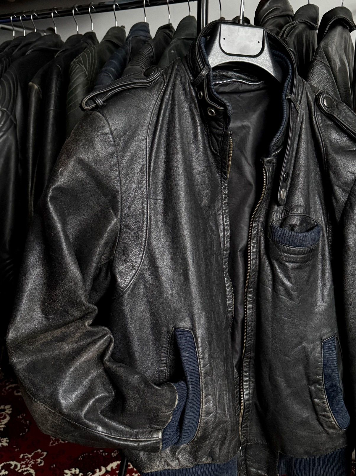 Vintage 1960s Vintage USA Talon Cafe Racer Motorcycle Leather Jacket Size US M / EU 48-50 / 2 - 3 Thumbnail