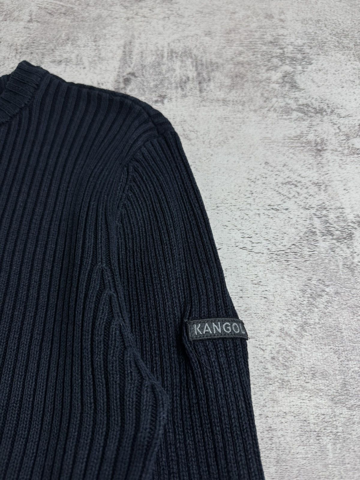 Kangol Vintage Kangol 90S Distressed Faded Thrashed Y2K Striped Knit Sweater Pullover Size US M / EU 48-50 / 2 - 8 Thumbnail