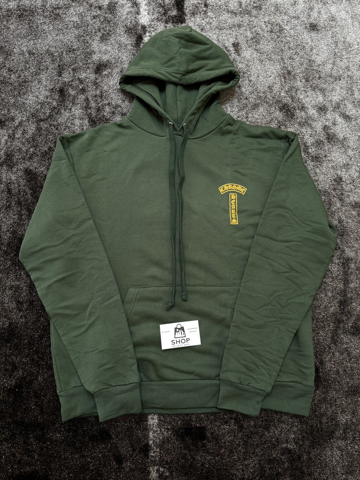 Chrome Hearts BRAND NEW CHROME HEARTS GREEN/ORANGE SHOULDER LOGO HOODIE Size US L / EU 52-54 / 3 - 2 Thumbnail